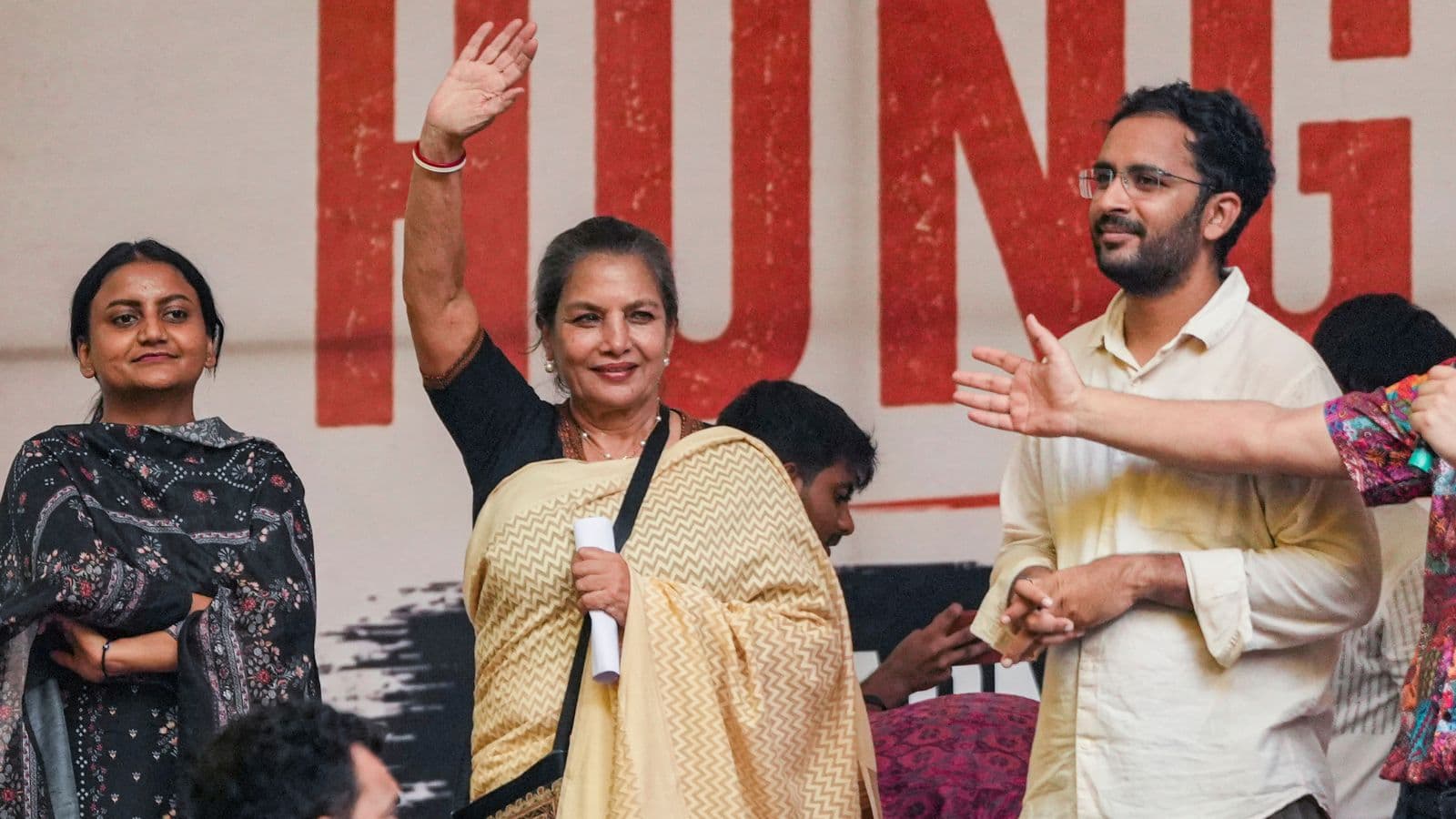 ‘Right to raise voice peacefully’: Shabana Azmi joins CJP’s Jantar Mantar protest