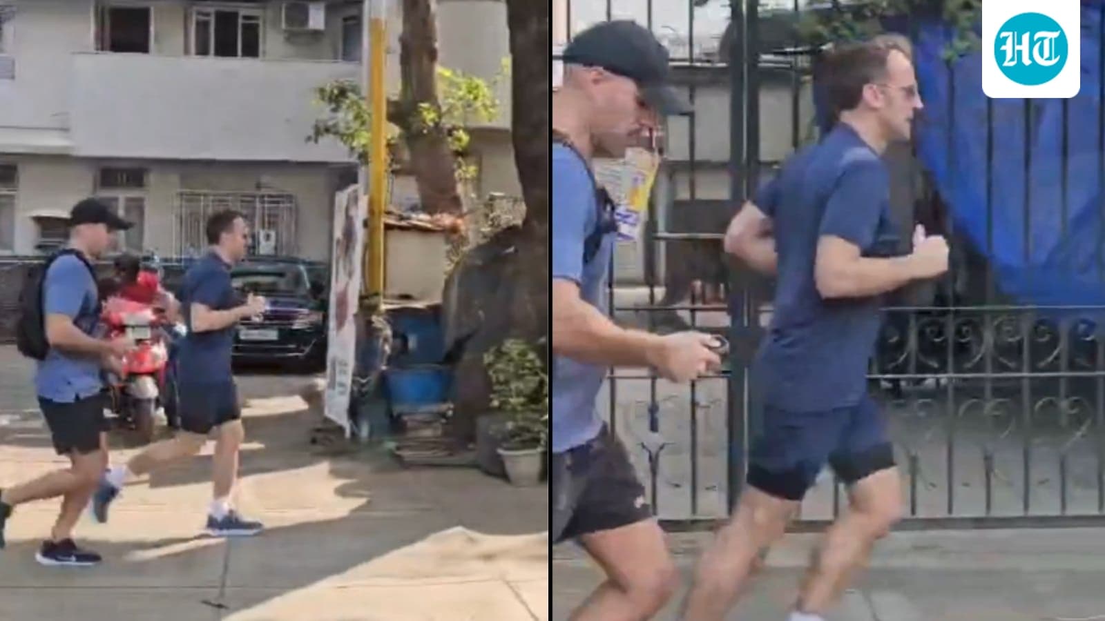 Off to a healthy start? Macron seen jogging in Mumbai on Day 1 of India visit | Watch