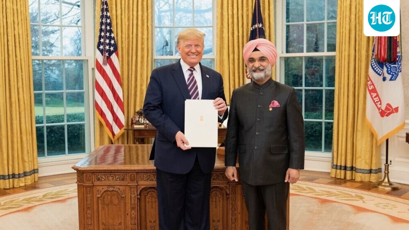 Trump congratulates Taranjit Singh Sandhu on Delhi LG appointment, praises India-US role